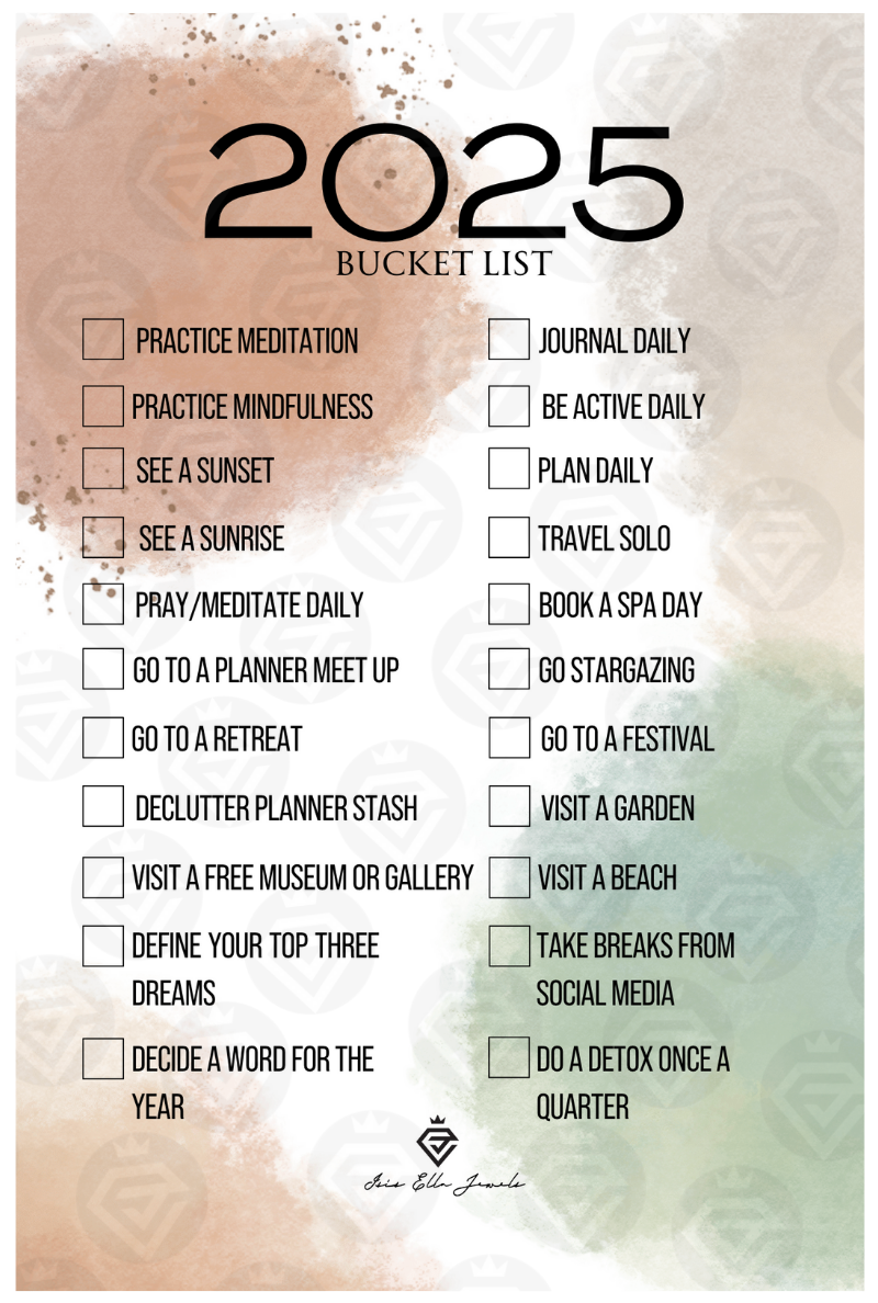 2025 Bucket List